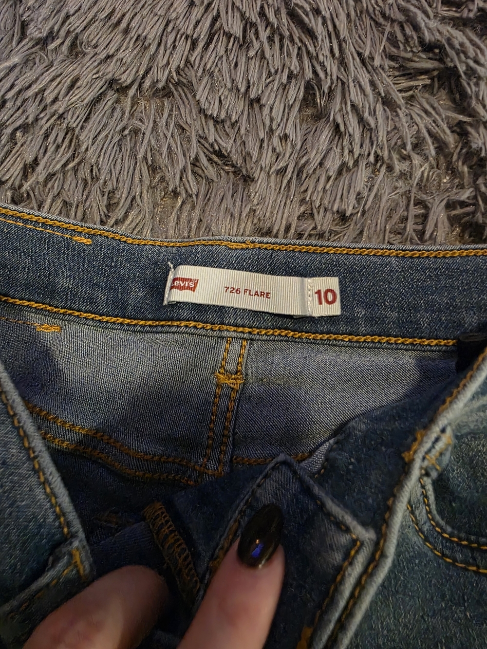 Levi's Medium Blue Flare Jeans - Picture 3 of 6